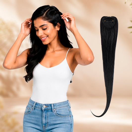 1 Clip Invisible Side Patch Hair Extension