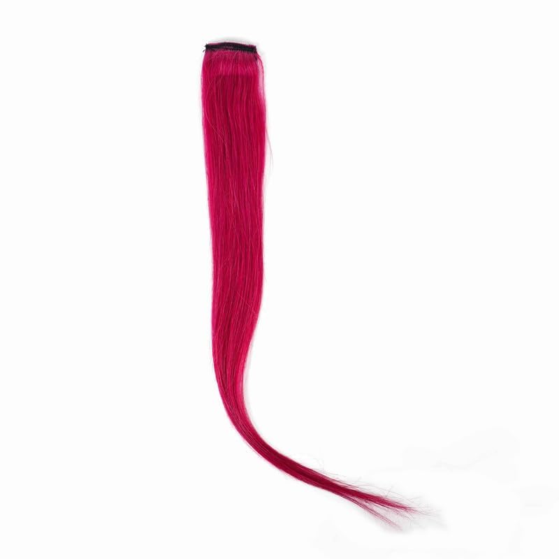 Dark Pink Coloured Funky Highlights