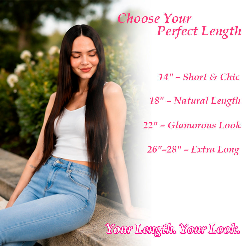 3 Clip-In Natural Human Hair Extension