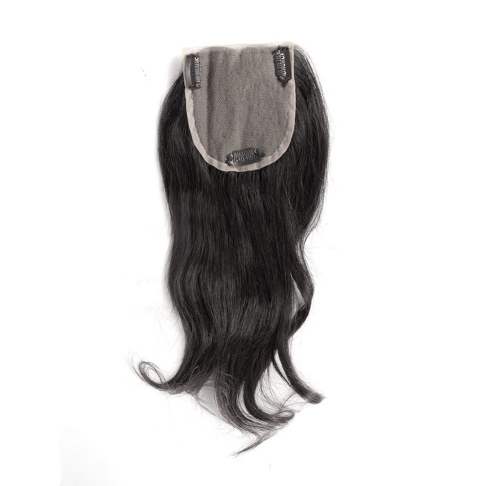 Lace Base Clip-In Invisible Hairpiece Topper