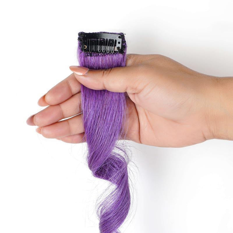 Purple Coloured Funky Highlights