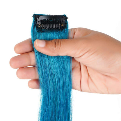 Tealblue Coloured Funky Highlights