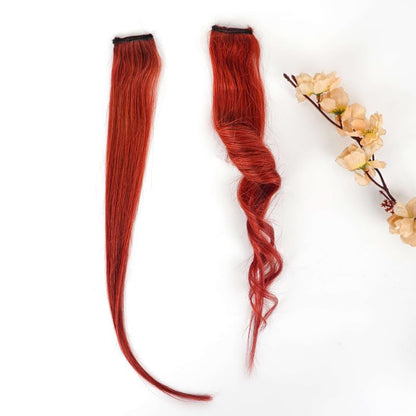 Burgundy Red Coloured Funky Highlights