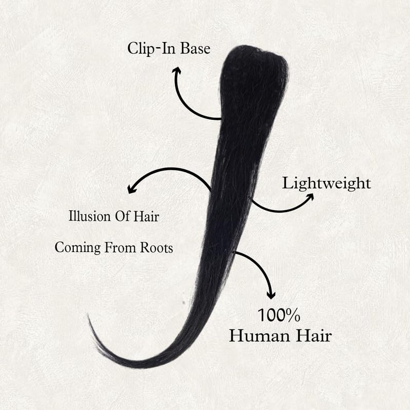 1 Clip Invisible Side Patch Hair Extension