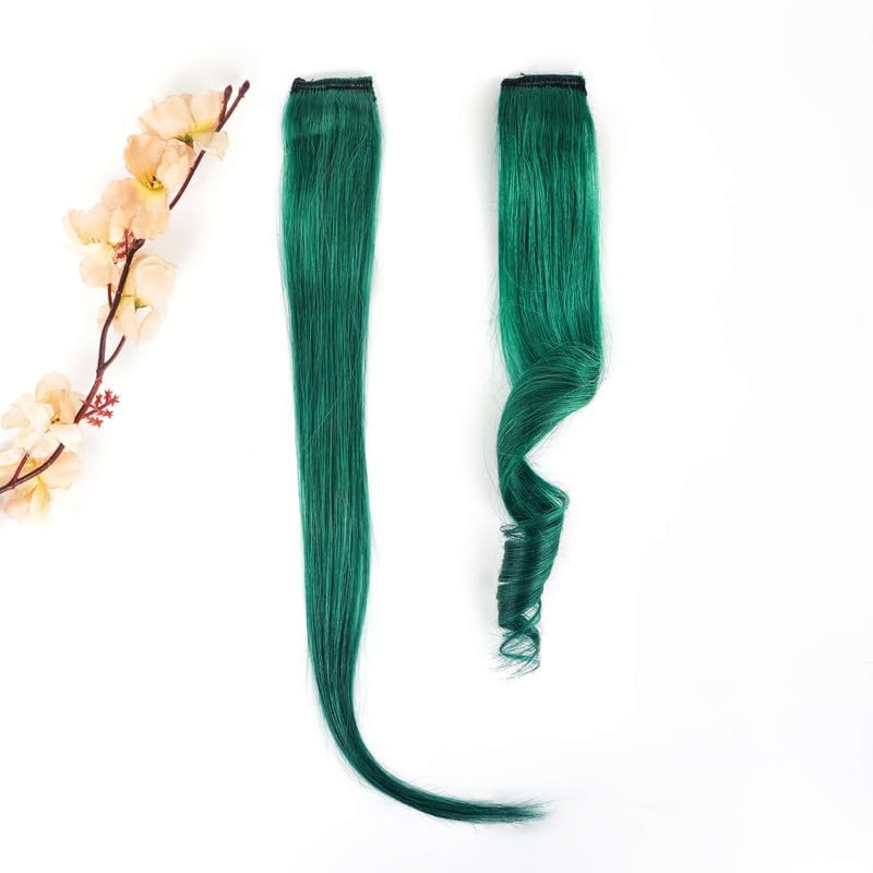 Dark Green Coloured Funky Highlights