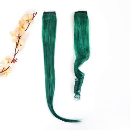 Dark Green Coloured Funky Highlights
