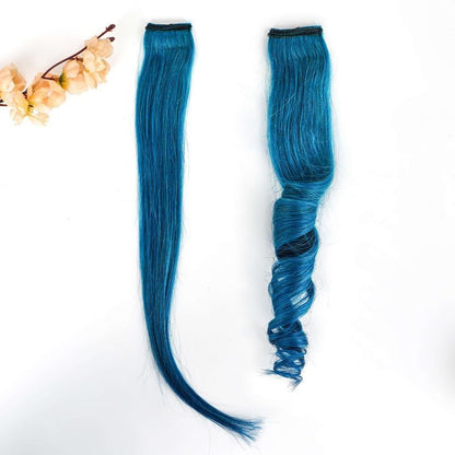 Tealblue Coloured Funky Highlights