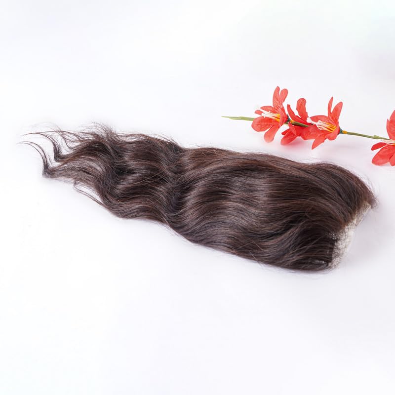 Lace Base Clip-In Invisible Hairpiece Topper