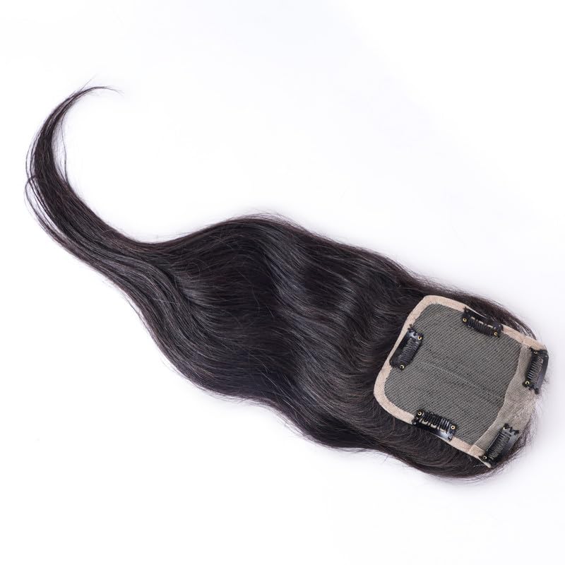 Lace Base Clip-In Invisible Hairpiece Topper
