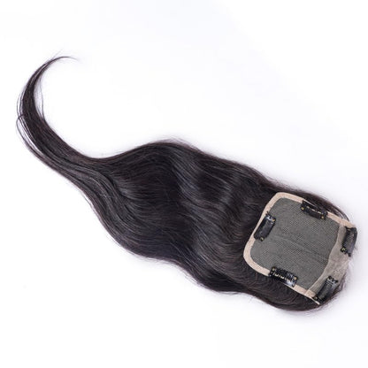 Lace Base Clip-In Invisible Hairpiece Topper