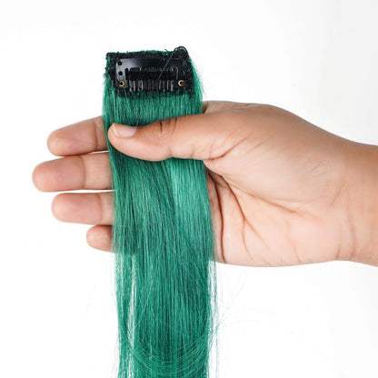 Dark Green Coloured Funky Highlights