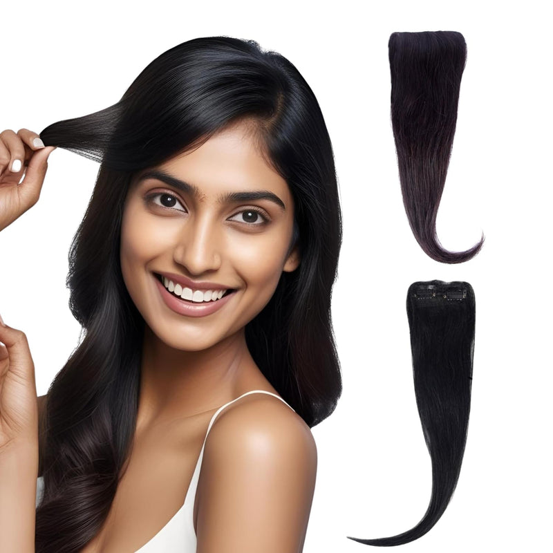 2 Clip Invisible Side Patch Hair Extension