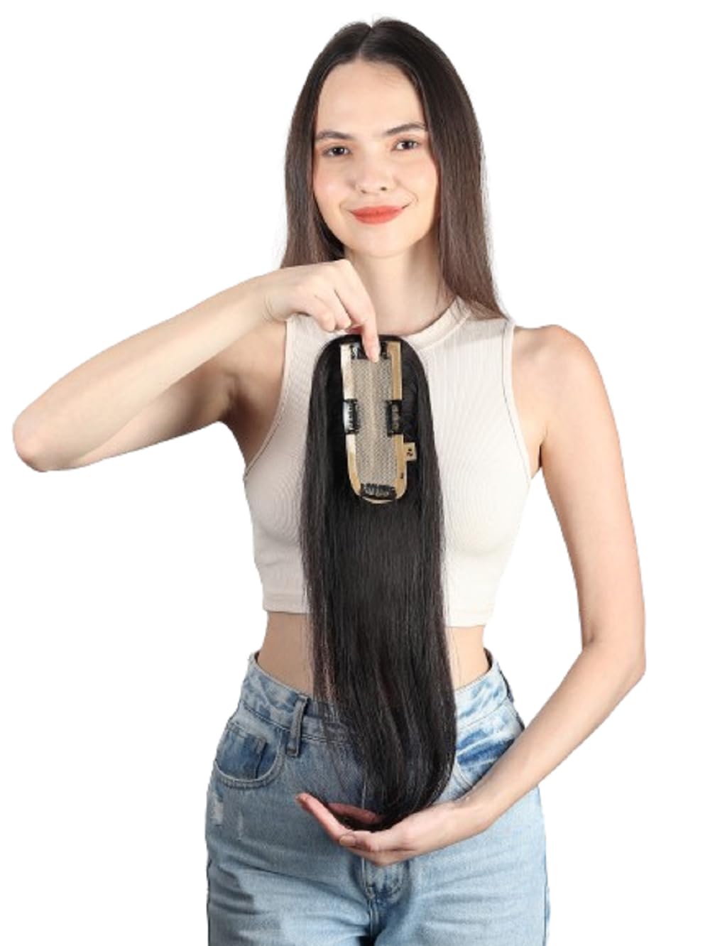 Mirage Base Clip-In Invisible Hairpiece Topper
