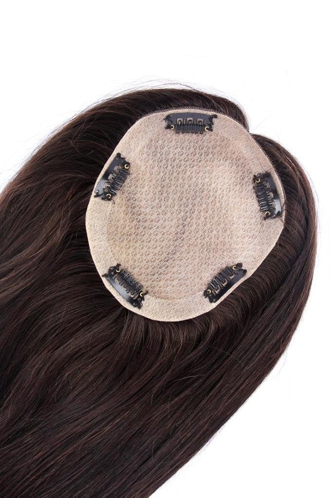 Silk Base Clip-In Invisible Hairpiece Topper