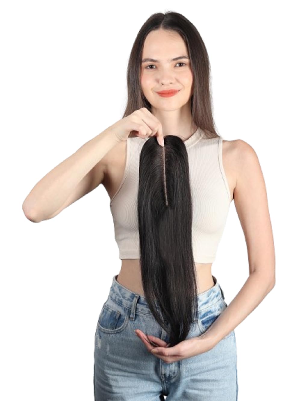 Mirage Base Clip-In Invisible Hairpiece Topper