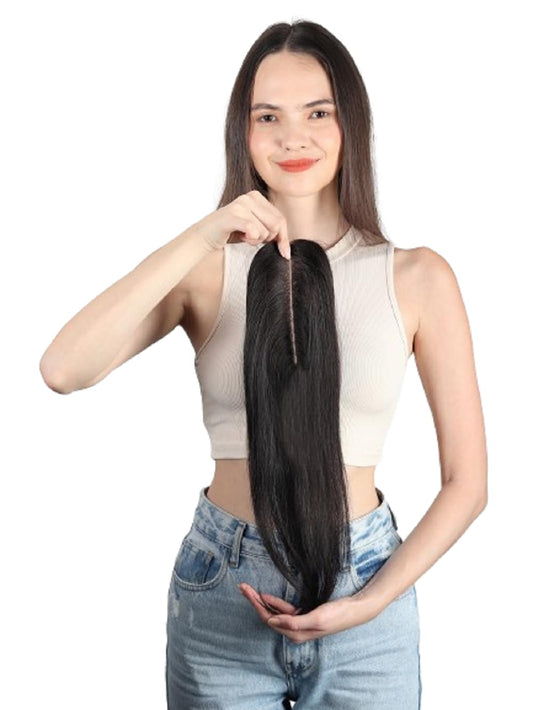 Mirage Base Clip-In Invisible Hairpiece Topper
