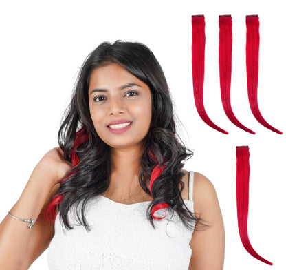 Red Coloured Funky Highlights
