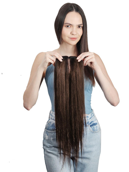 Mirage Base Clip-In Invisible Hairpiece Topper