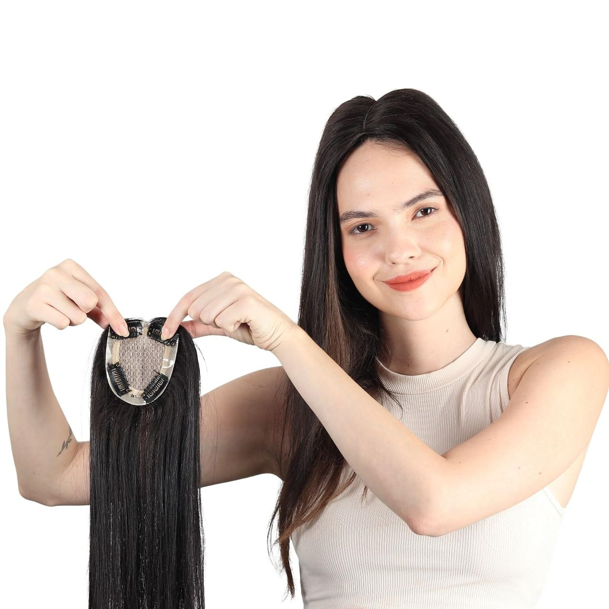 Mirage Base Clip-In Invisible Hairpiece Topper