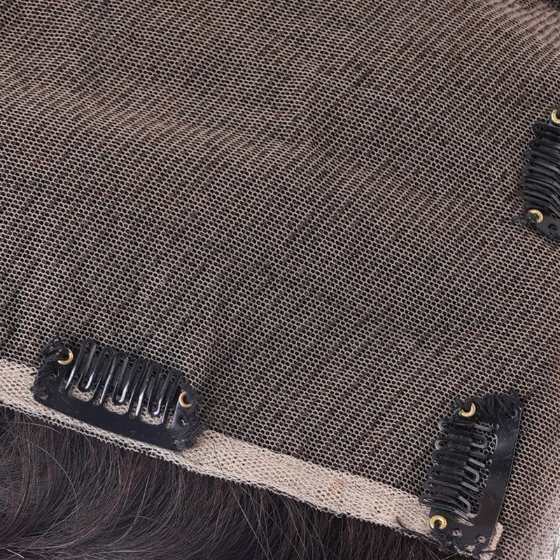 Lace Base Clip-In Invisible Hairpiece Topper