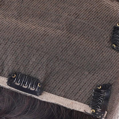 Lace Base Clip-In Invisible Hairpiece Topper