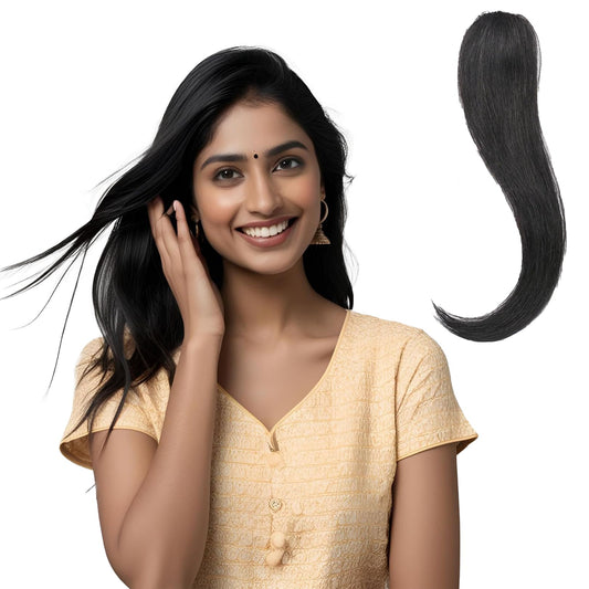 1 Clip Invisible Side Patch Hair Extension