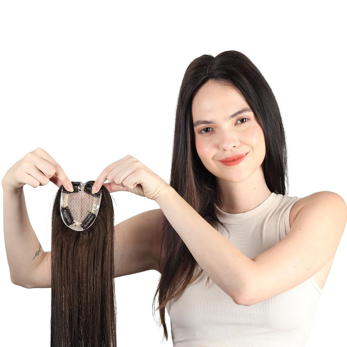 Mirage Base Clip-In Invisible Hairpiece Topper
