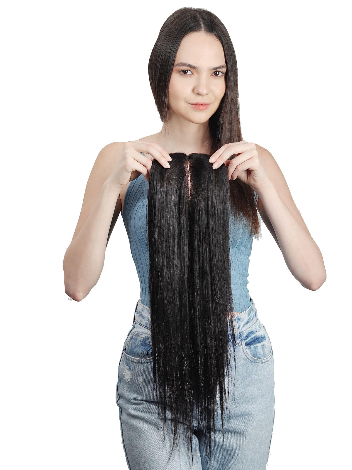 Mirage Base Clip-In Invisible Hairpiece Topper