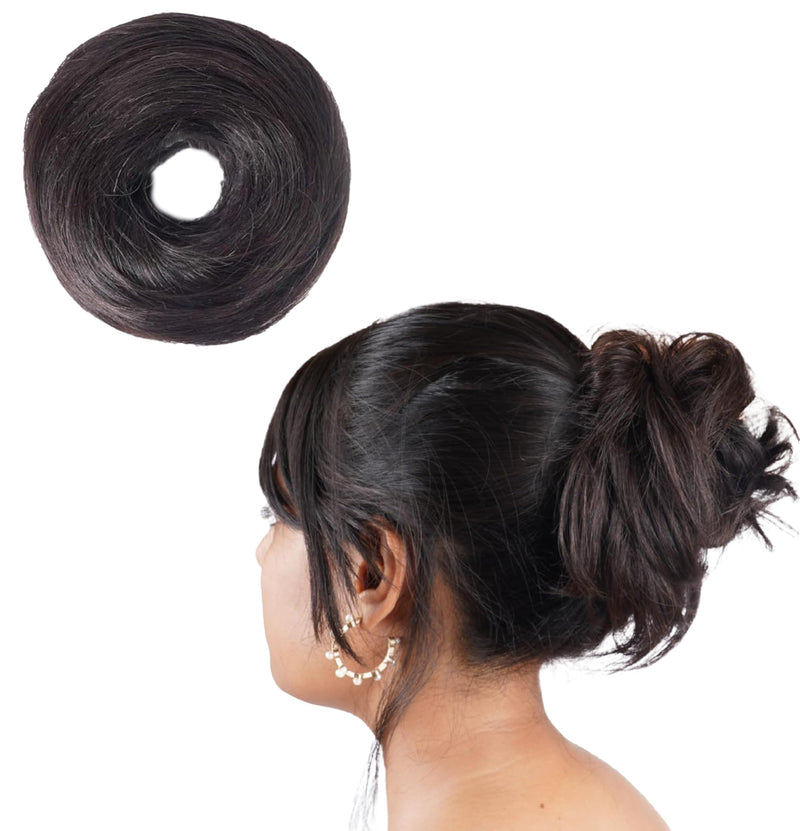 Women Human Hair Messy Bun