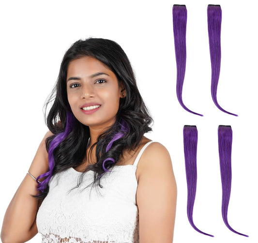 Purple Coloured Funky Highlights