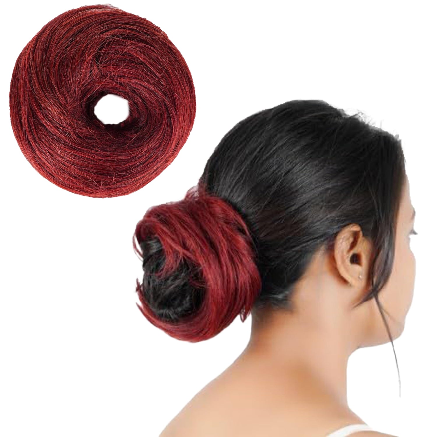 Women Human Hair Messy Bun