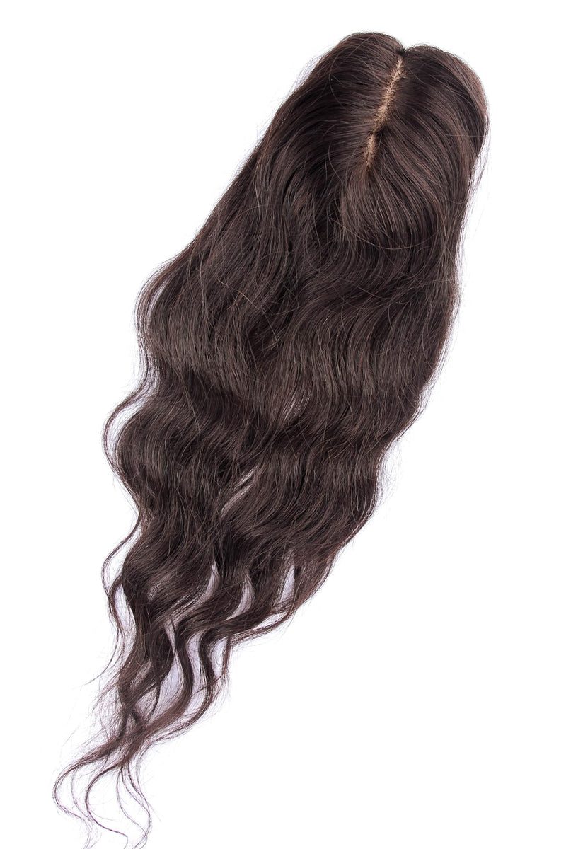 Silk Base Clip-In Invisible Hairpiece Topper