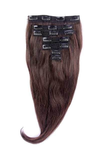 Set of 7 Clip In Hair Extension-4 Clip (1pc), 3 Clip (2pc), 2 Clip (2pc), 1 Clip (2pc)