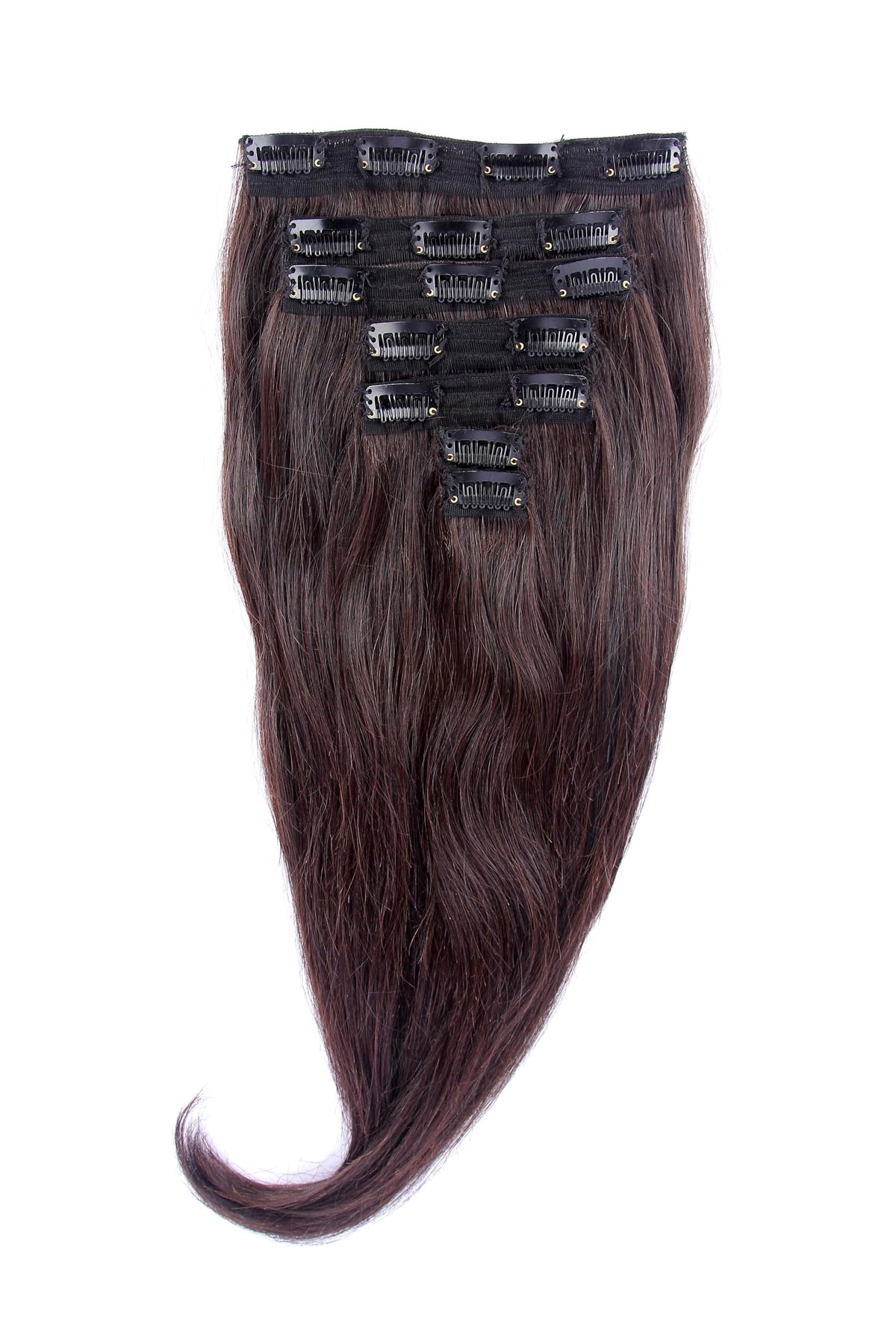 Set of 7 Clip In Hair Extension-4 Clip (1pc), 3 Clip (2pc), 2 Clip (2pc), 1 Clip (2pc)