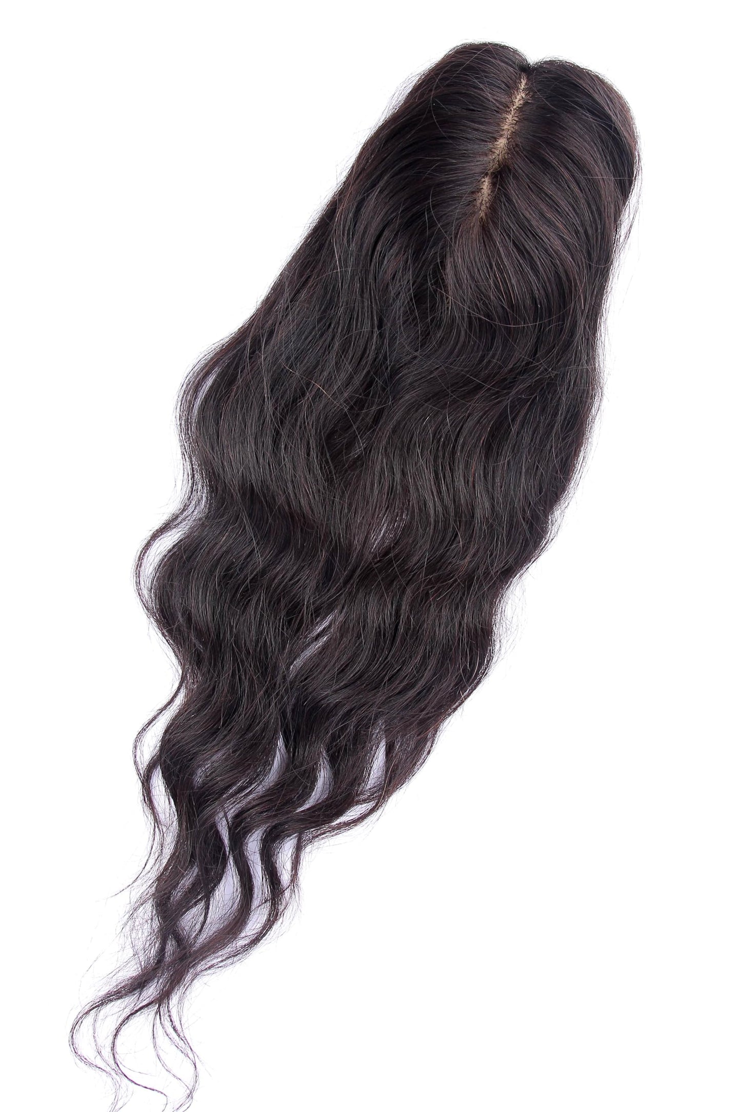 Silk Base Clip-In Invisible Hairpiece Topper