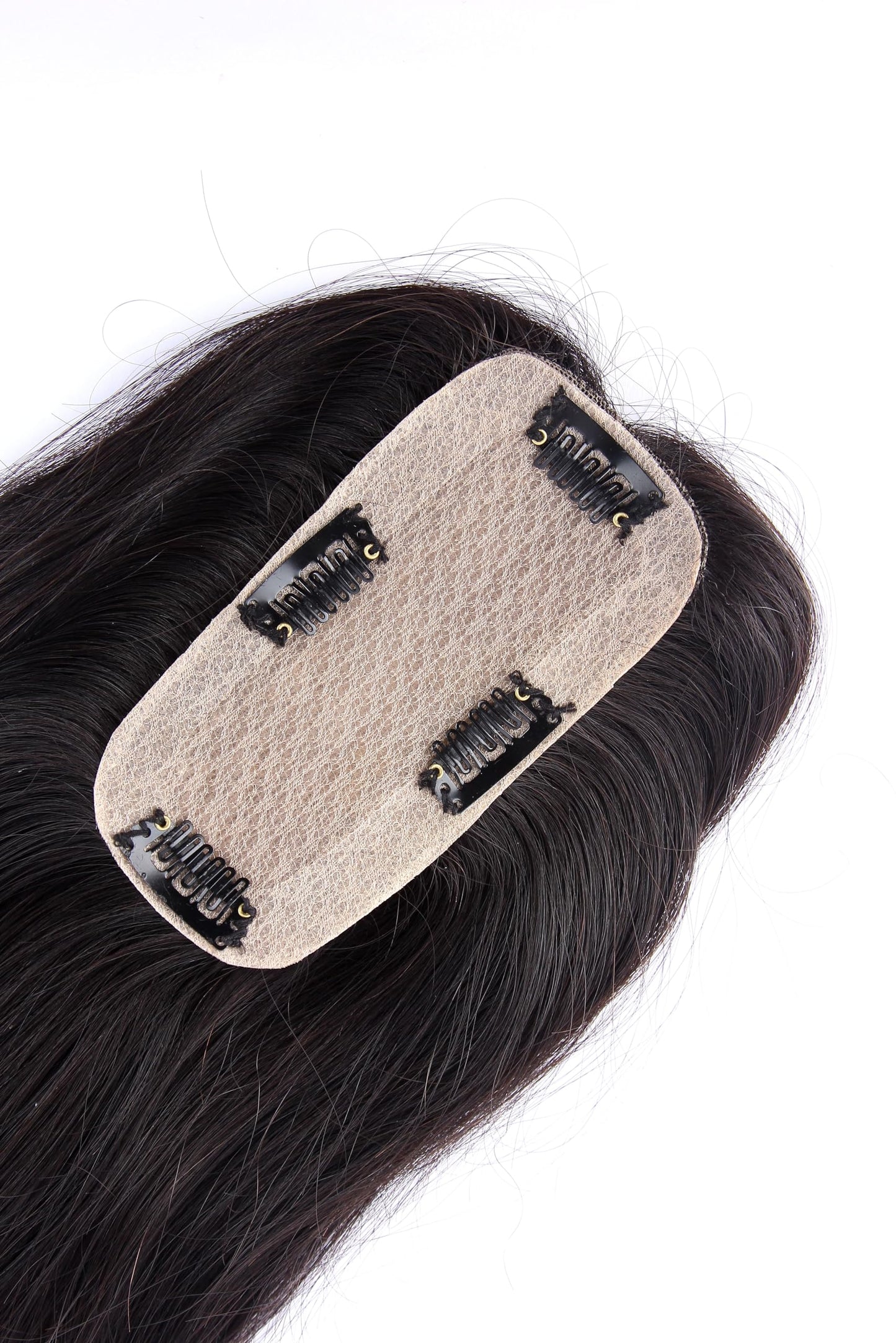 Silk Base Clip-In Invisible Hairpiece Topper