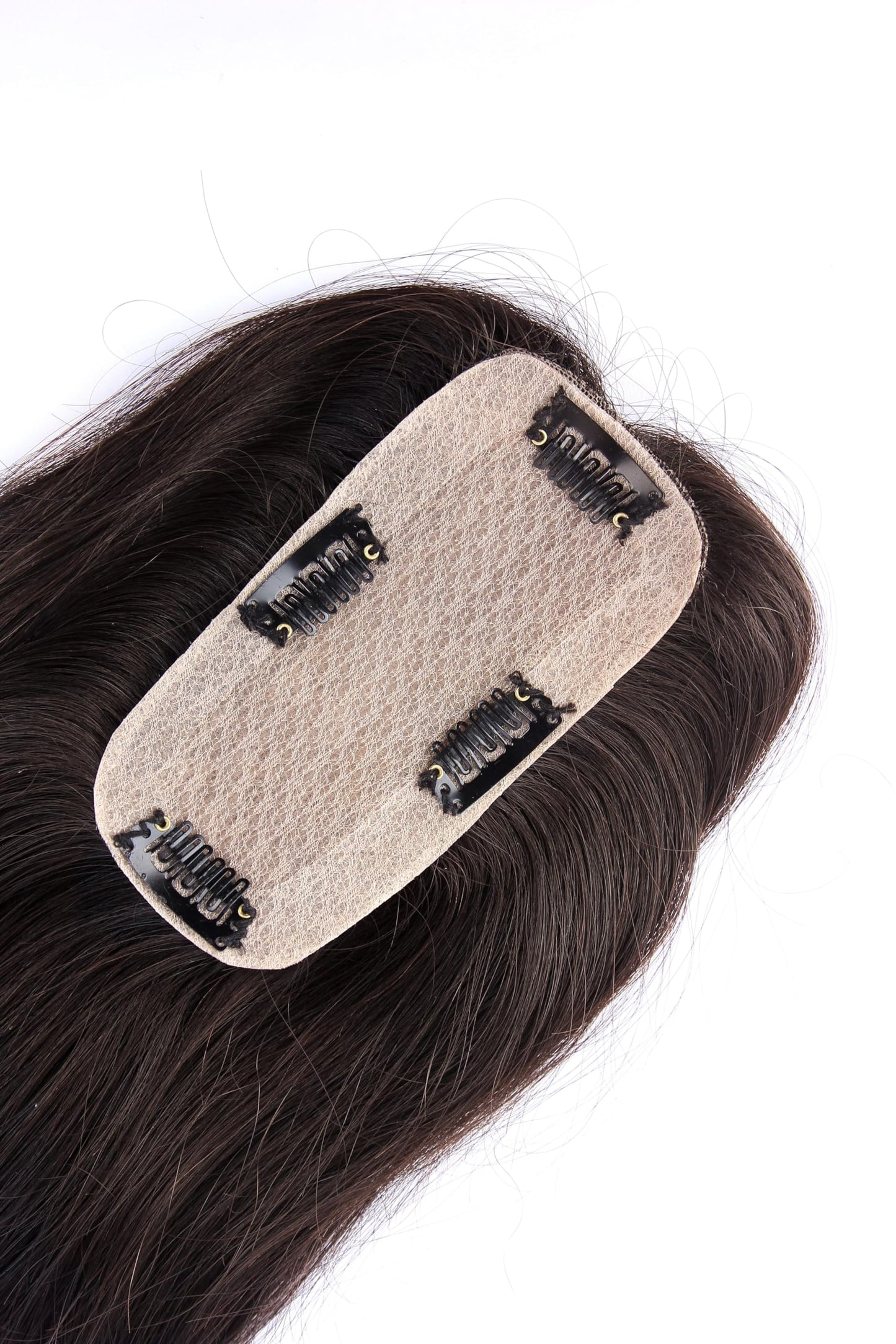 Silk Base Clip-In Invisible Hairpiece Topper