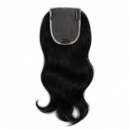 Lace Base Clip-In Invisible Hairpiece Topper