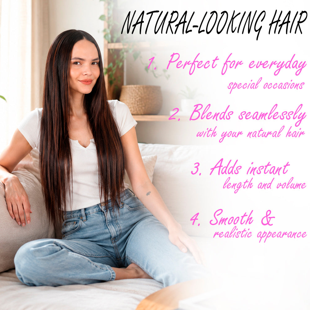 3 Clip-In Natural Human Hair Extension