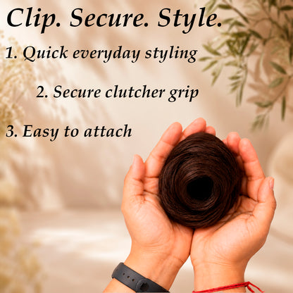 Clutcher Hair Bun Extension