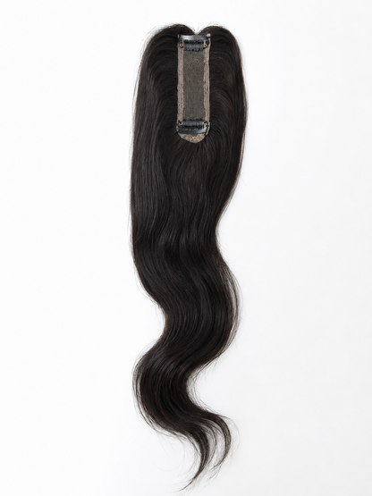 Lace Base Clip-In Invisible Hairpiece Topper