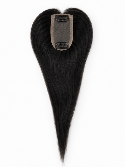 Lace Base Clip-In Invisible Hairpiece Topper