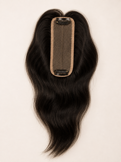 Lace Base Clip-In Invisible Hairpiece Topper
