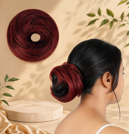 Women Human Hair Messy Bun
